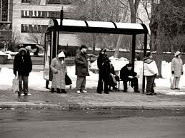 Waiting for a bus
